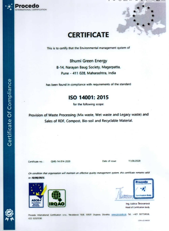 ISO 14001 Certification
